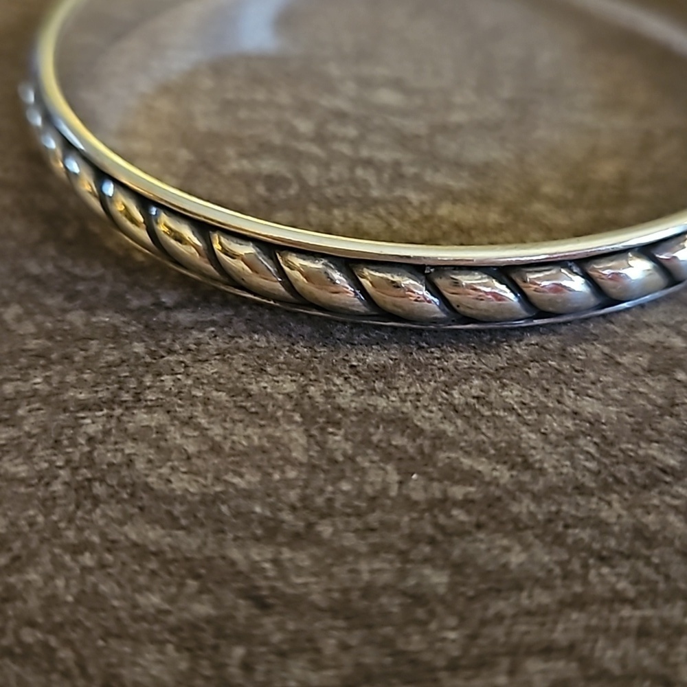 BRIGHTON Silver Plated Bangle Bracelet - Picture 3 of 5